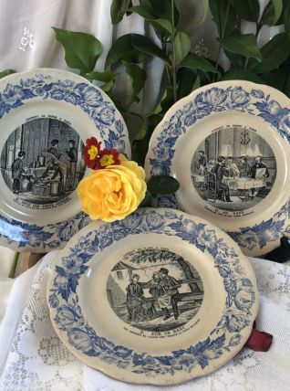 3 assiettes parlantes Choisy-le-Roi