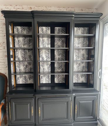 Grand buffet merisier relooké