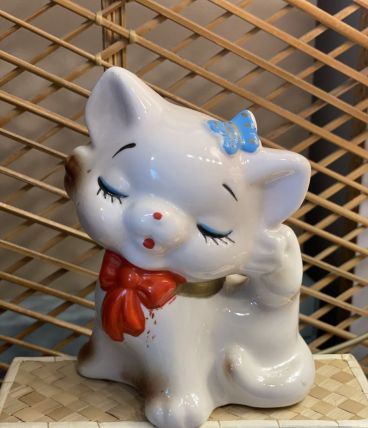 Tirelire chat vintage 