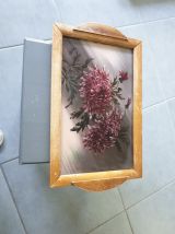 PLATEAU VERRE BOIS