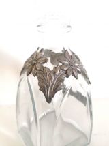 Carafe à whisky décor en étain 