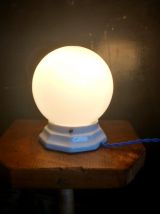Lampe à poser opaline art déco 