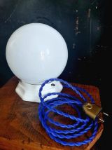 Lampe à poser opaline art déco 