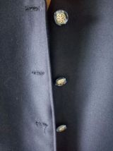 Superbe veste tailleur marine vintage Fait main