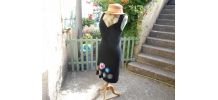 DESIGUAL ROBE NOIR SANS MANCHES TBE VINTAGE 