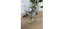 Set de 6 verres à vin gravés