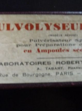 Dispositif médical ancien Pulvolyseur
