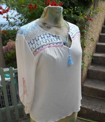 BLOUSE CORSAGE DEMARQUE T M OU 38-40 