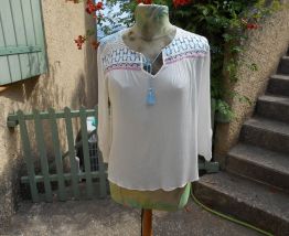 BLOUSE CORSAGE DEMARQUE T M OU 38-40 