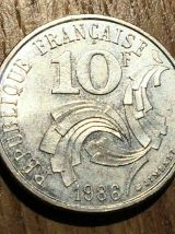 Lot De 10 Pièces De 10Francs 1986 JIMENEZ.sous protection 