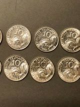 Lot De 10 Pièces De 10Francs 1986 JIMENEZ.sous protection 