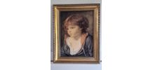 Tableau JB.Greuze jeune garçon "l'enfant blond" reprod peint