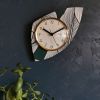 Horloge vintage pendule silencieuse asymétrique "BC Paris"