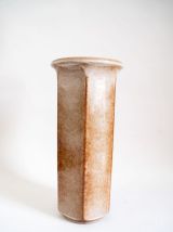 Vase West Germany, Scheurich, en céramique beige, années 50