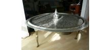Plateau marocain en maillechort 