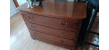 Commode en bois massif 3 tiroirs 