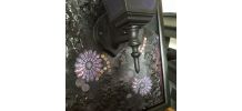 TABLEAU LUMINAIRE NOIR VIOLET PARIS