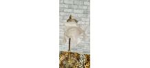 grande lampe rocaille bronze et laiton  art nouveau tulipe f