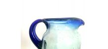 Carafe verre bullé style Biot 