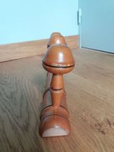 Porte manteau mural façon bambou à 3 patères champignon