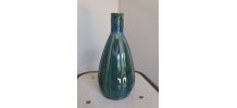 Vase pichet soliflore en céramique émaillée tons vert bleu