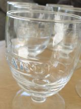Carafe et 8 verres signé eric Barthélémy 