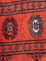 Tapis vintage Turkmène Tekke fait main, 1C821