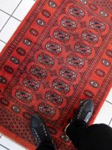 Tapis vintage Turkmène Tekke fait main, 1C821