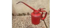 Burette à huile Wesco rouge , vintage
