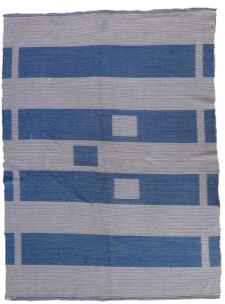 Tapis vintage Indien Dhurri fait main, 1C832