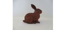 statue de lapin en fonte