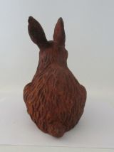 statue de lapin en fonte