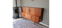 Enfilade haute vintage en teck par Svend Aage Larsen