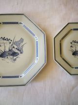 ASSIETTES PORCELAINE JL COQUET
