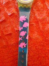 Montre SWATCH 1990 RARE GB 718E  BLUE NEPTUNE 