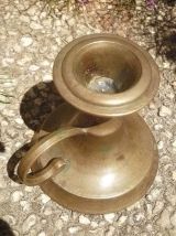 bougeoir  en bronze , vintage
