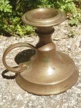 bougeoir  en bronze , vintage