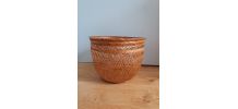 Corbeille panier en osier rotin tressé