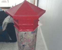 Boîte aux lettres décorative. En papier mâché décopat