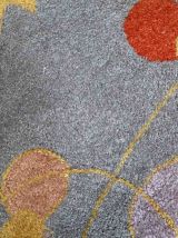Handmade contemporary ORA French hooked rug, 1C834