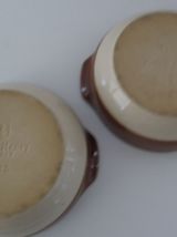 2 x Emile Henry plat à four rond 18,5 x 6,5 cm 1l. céramique