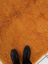 Tapis vintage Suédois Shag fait main, 1C844