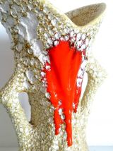 Vase fat lava style Vallauris 1970