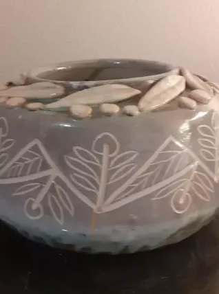 Vase en grés.