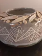 Vase en grés.