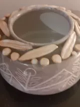Vase en grés.