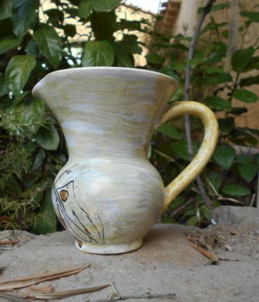 VASE PICHET ART PARIETAL STYLE VALLAURIS TBE BARA BAHAU TEMM