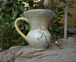 VASE PICHET ART PARIETAL STYLE VALLAURIS TBE BARA BAHAU TEMM