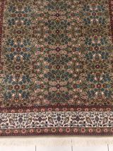 Tapis Kayserie modele milles fleurs fait main 242x177cm
