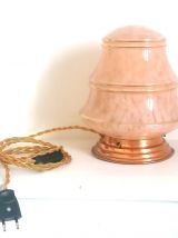  Lampe à poser en verre de Clichy art déco
